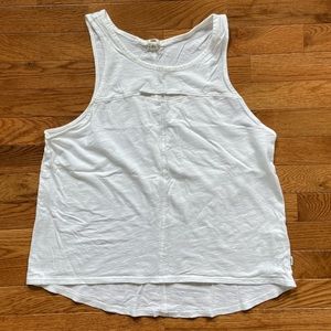 Vans White Tank with Cutout